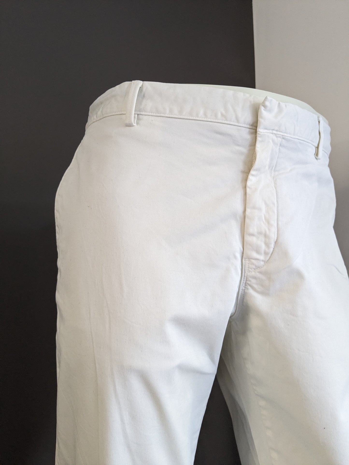 Pantalón/pantalón Calvin Klein. De color blanco. Talla 58/XL. Corte recto. Estirar.