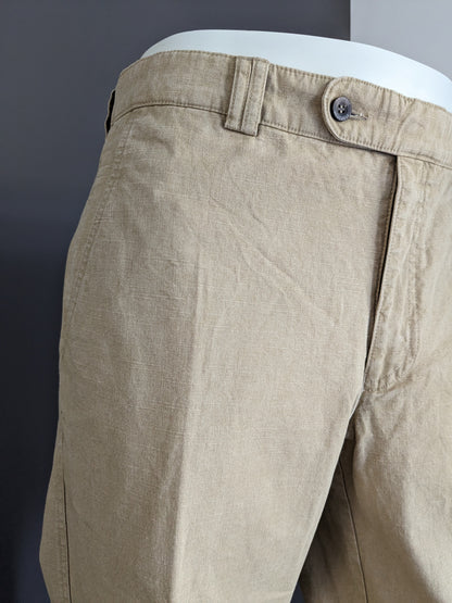 Traffic Menswear pants / trousers. Beige motif. Size 51 / M-L.