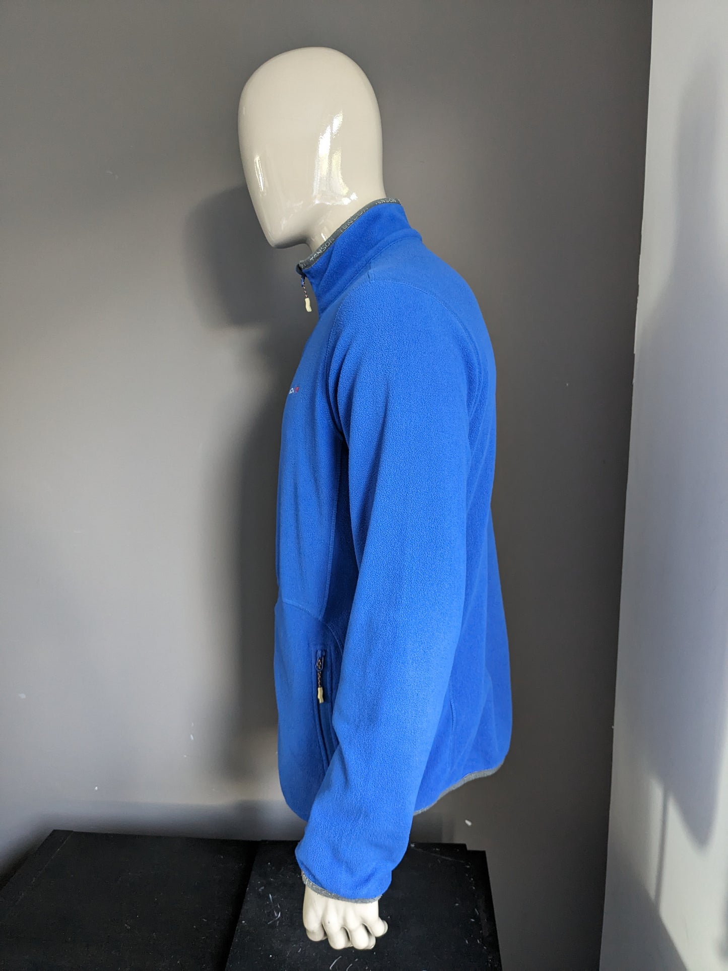 Tenson Fleece vest. Blue colored. Size XL.