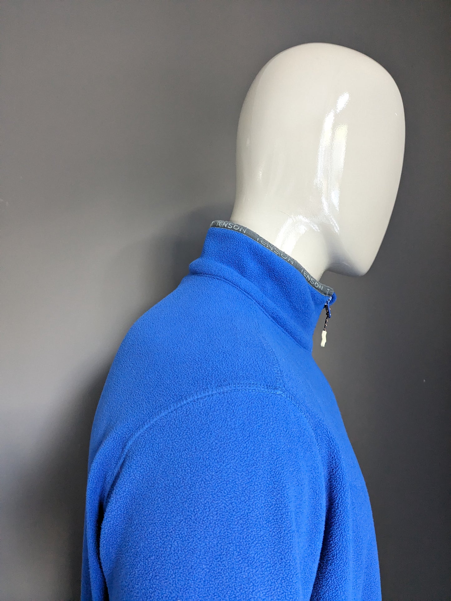 Tenson Fleece vest. Blue colored. Size XL.