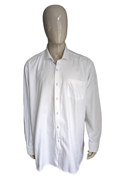 Claude Vigo shirt. White motif. Normal Fit. Size 3XL / XXXL.