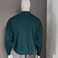 Vintage Wollen George Bernard polo trui. Donker Groen gekleurd. Maat L.