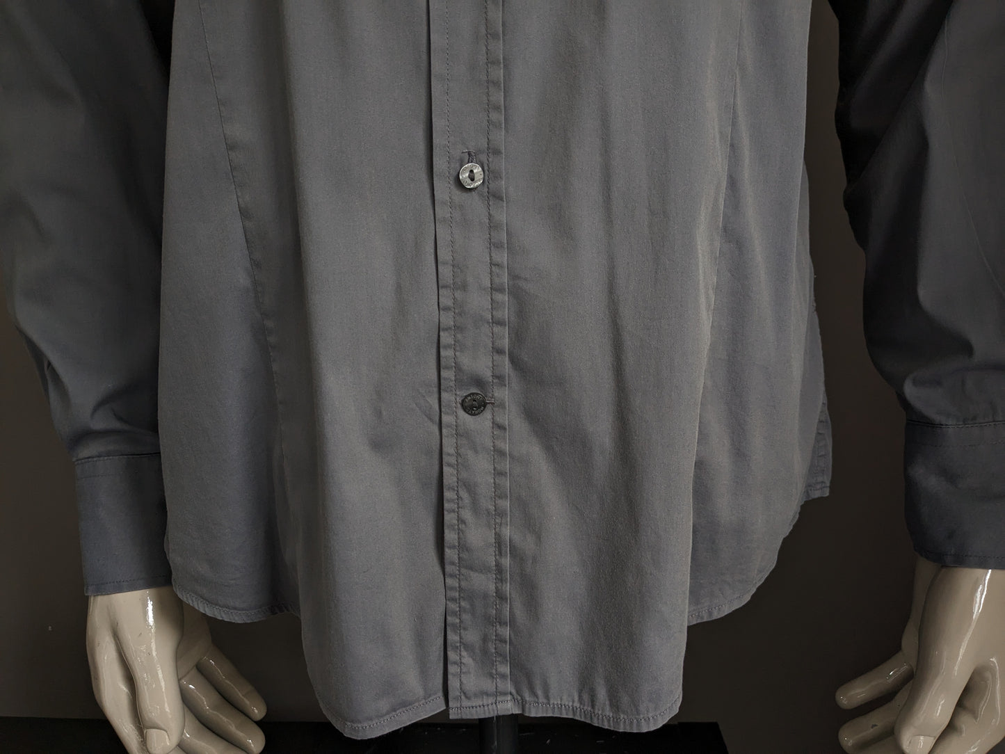 Antony Morato -Hemd. Grau gefärbt. Größe 52 / L. Stretch.