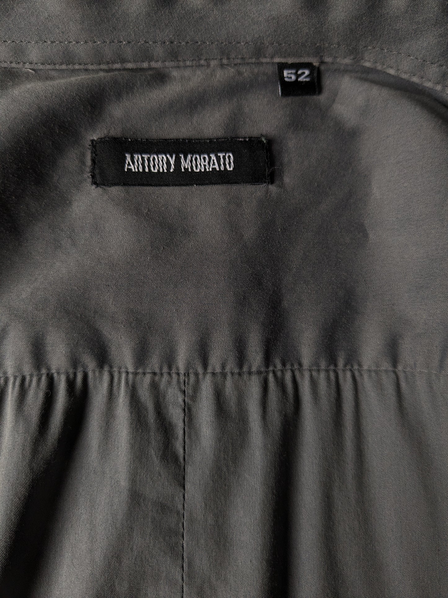 Antony Morato overhemd. Grijs gekleurd. Maat 52 / L. Stretch.