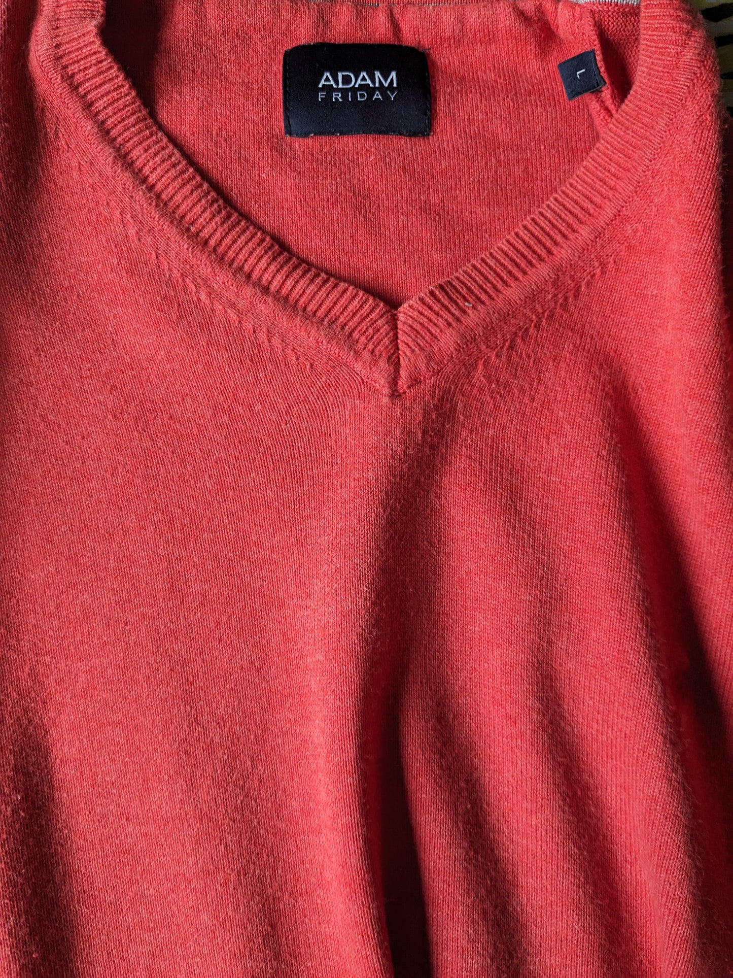 Adam Friday Sweater. Rosa gemischt. Größe L.