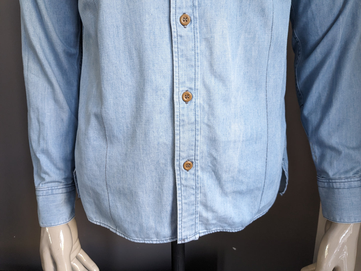 Chemise G-Star Raw Jeans. Couleur bleu clair. Taille S.