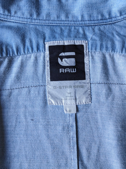 G-Star Raw Jeanshemd. Hellblau gefärbt. Größe S.