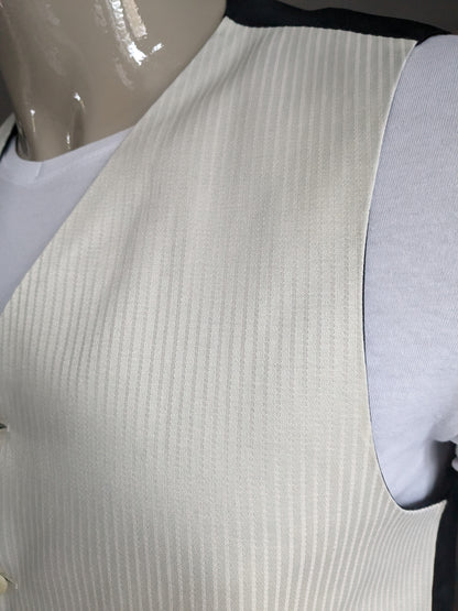FH Weste. Beige gestreift. Größe L.