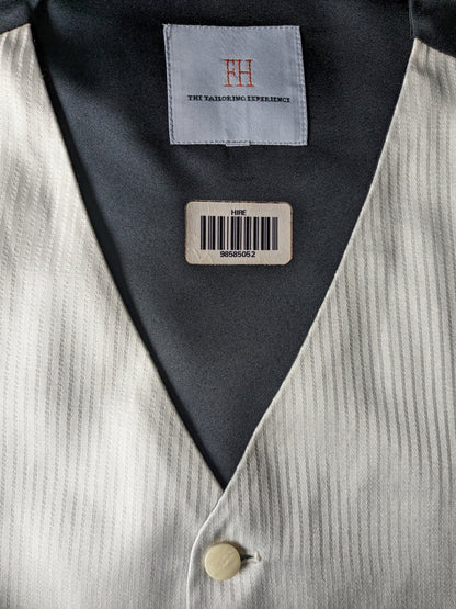 FH Weste. Beige gestreift. Größe L.