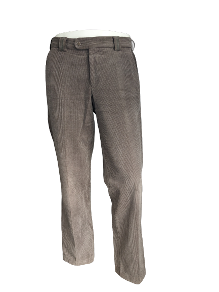 Westbury rib pants / trousers. Vintage comfort fit. Brown. Size 52 / L