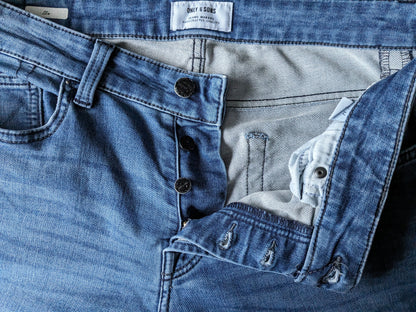 Jean Only & Sons. Bleu. W32-L34. Extensible mince