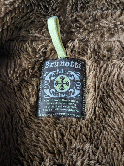 Dick gefütterter, warmer Cardigan von Brunotti mit Kapuze. Weiß. Größe S.