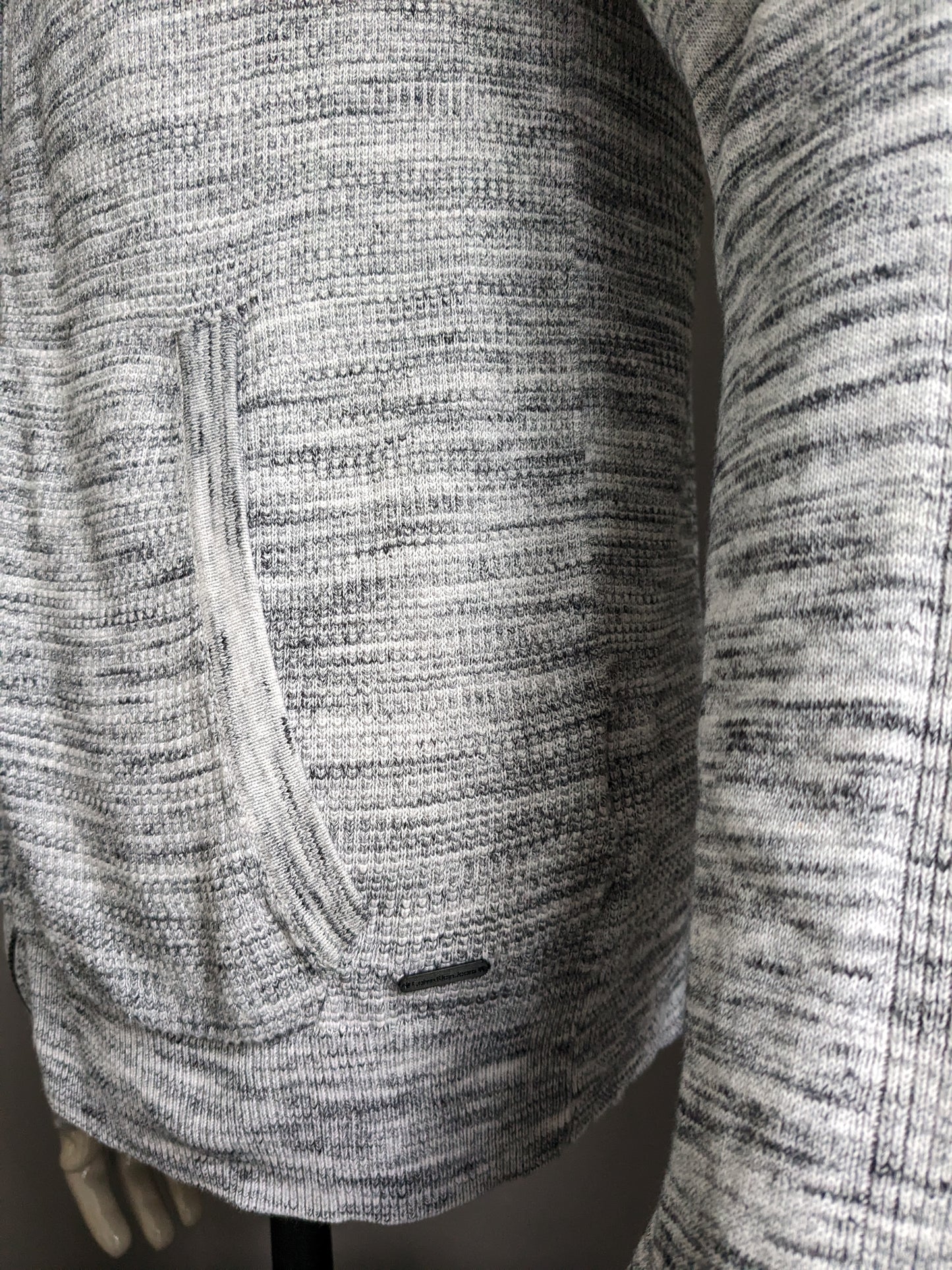 Calvin Klein Vest. Mélange blanc gris. Taille L.