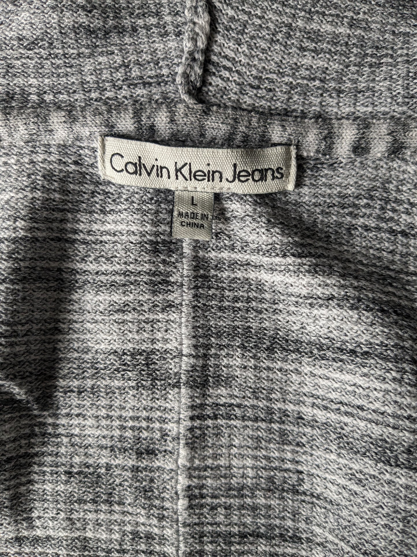 Calvin Klein Chaleco. Blanco gris mezclado. Talla L.