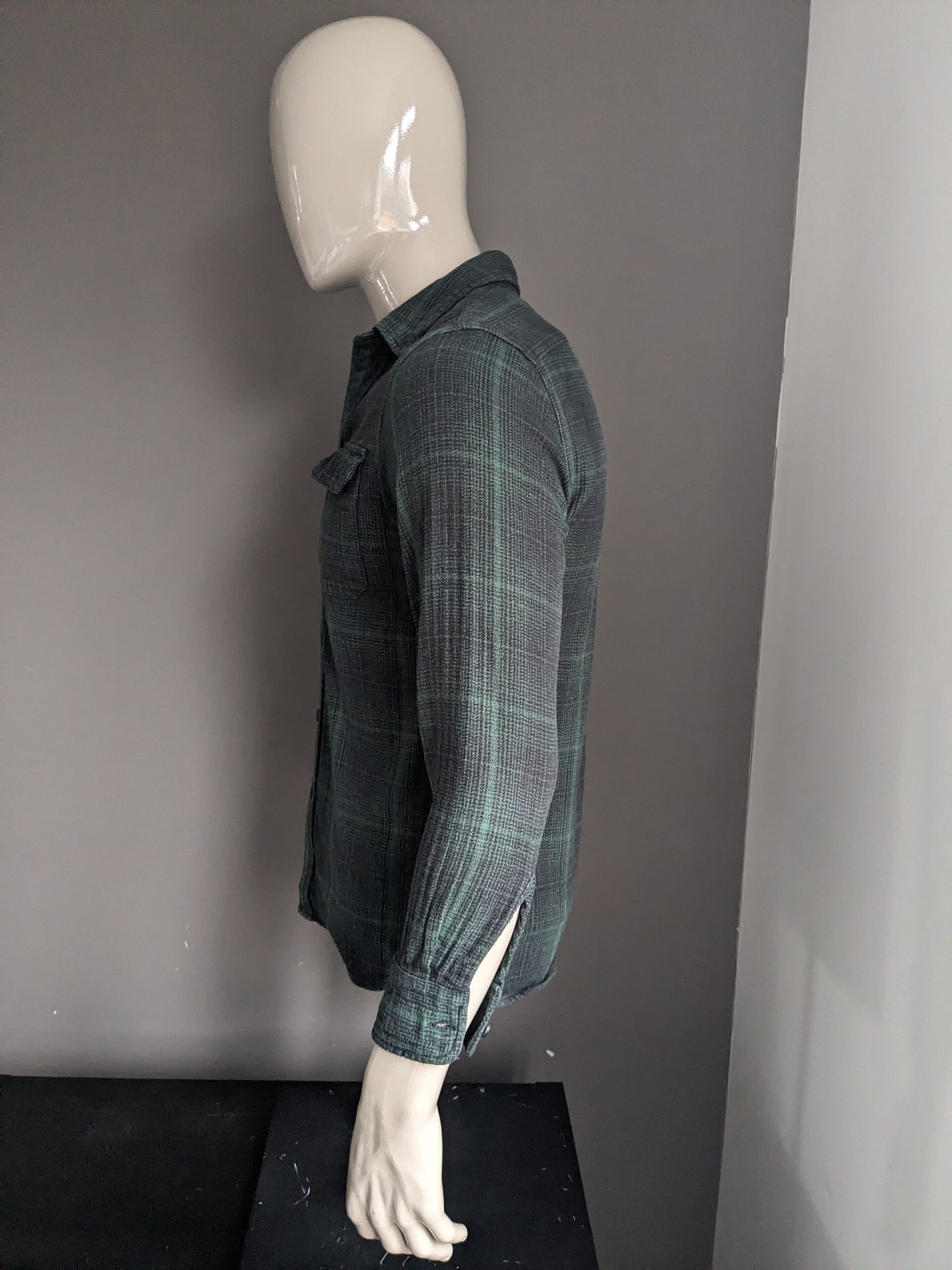 Chemise en flanelle Levi's. Vert Noir coché. Taille S. Détendu.