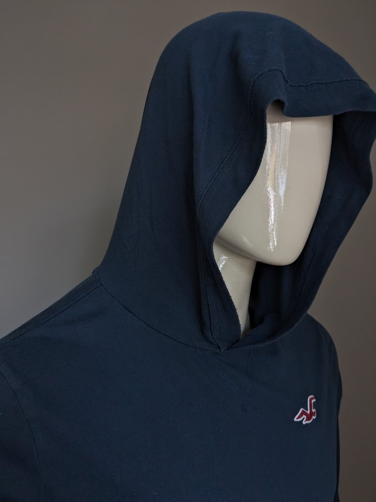 Hollister thin hoodie. Dark blue colored. Size L.