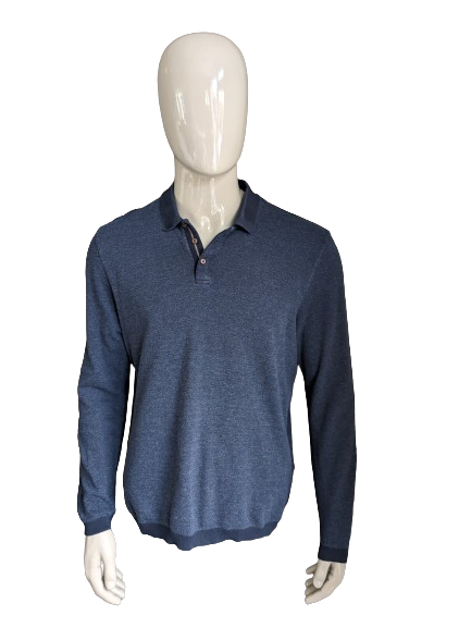 Ted Baker Polopullover. Dunkelblau gemischt. Größe XL.