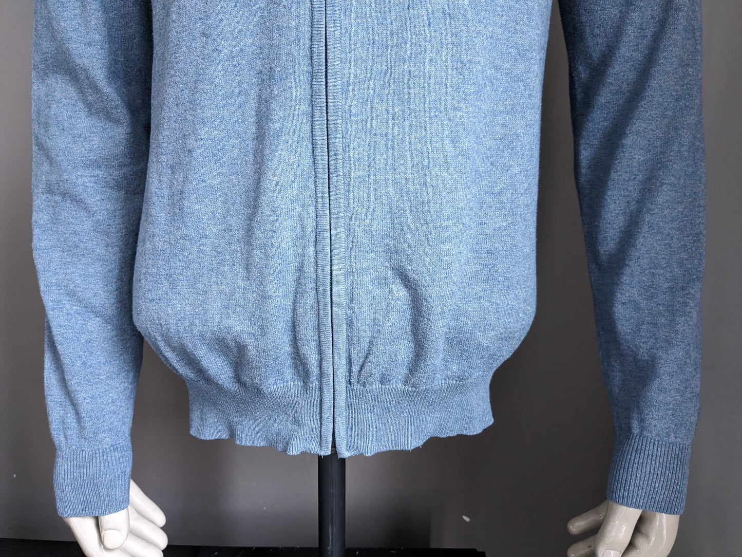Gilet à fermeture éclair McGregor. Bleu mixte Taille L.