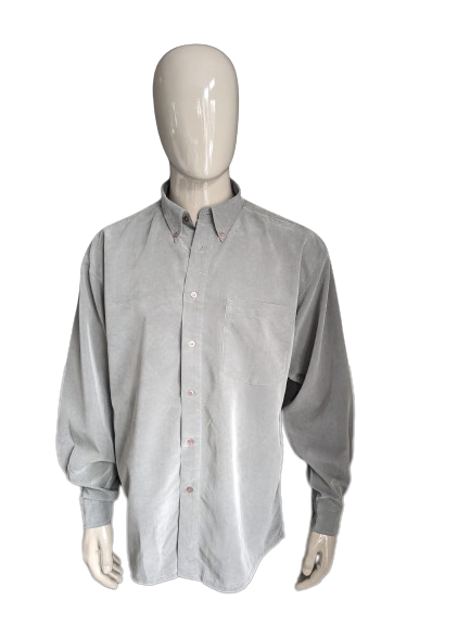 Vintage 21th Century overhemd. Licht Grijs gekleurd. Maat XL.