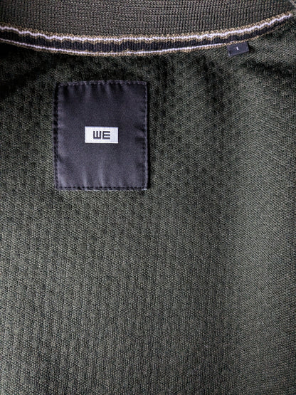 WE Fashion vest. Donker Groen voelbaar motief. Maat L.
