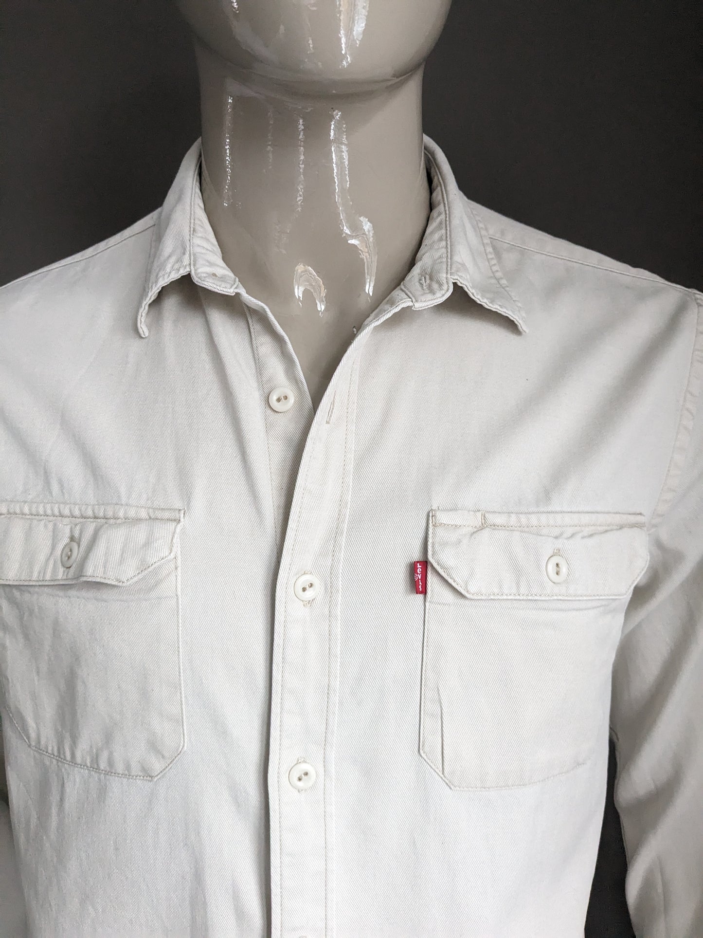 Levi's-Shirt. Beigefarben. Größe L. Standard.