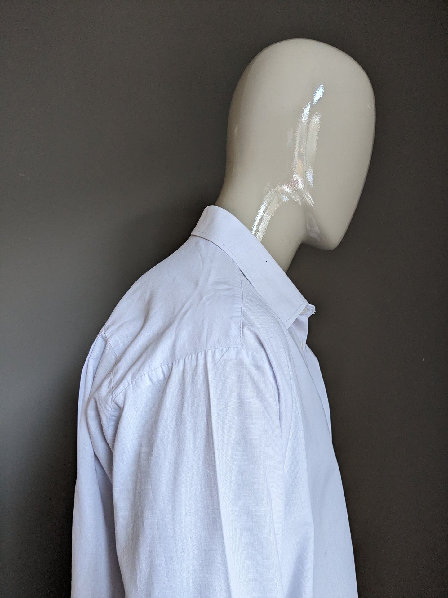 Camisa del diseñador vintage. Blanco. Tamaño 2xl / xxl.
