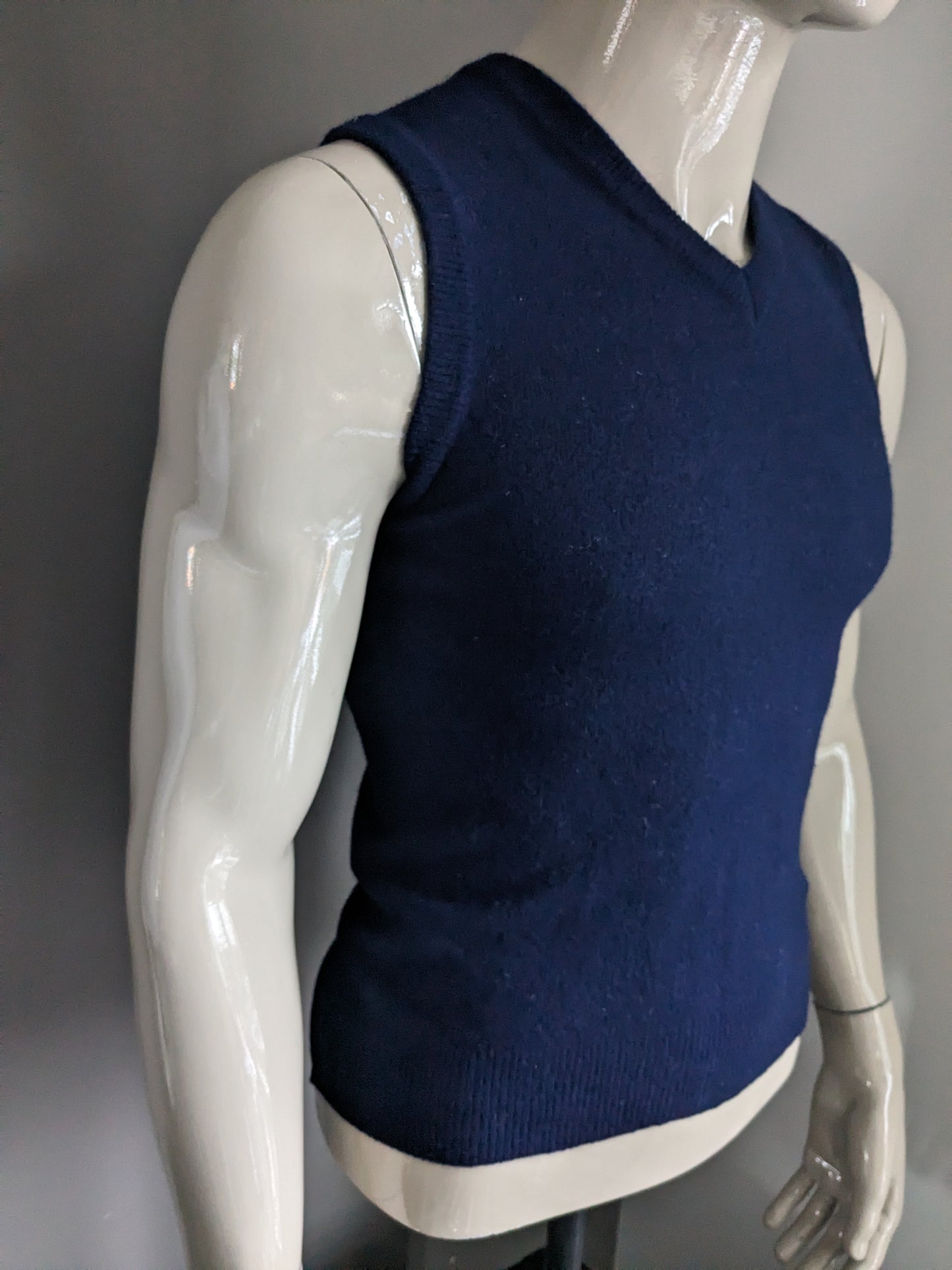 Spencer de lana. Color azul oscuro. Talla XS.