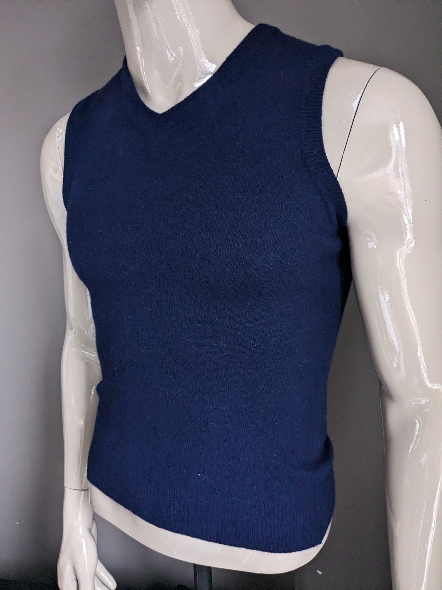 Spencer de lana. Color azul oscuro. Talla XS.