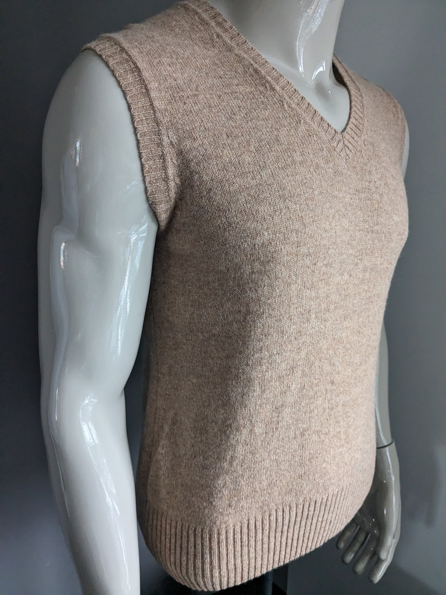 Woll-Spencer. Braun Beige gemischt. Größe M.