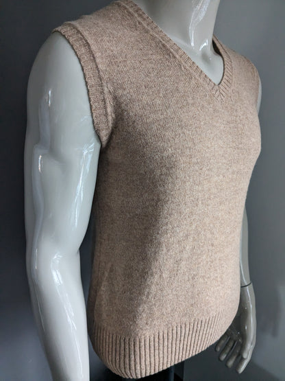 Woll-Spencer. Braun Beige gemischt. Größe M.