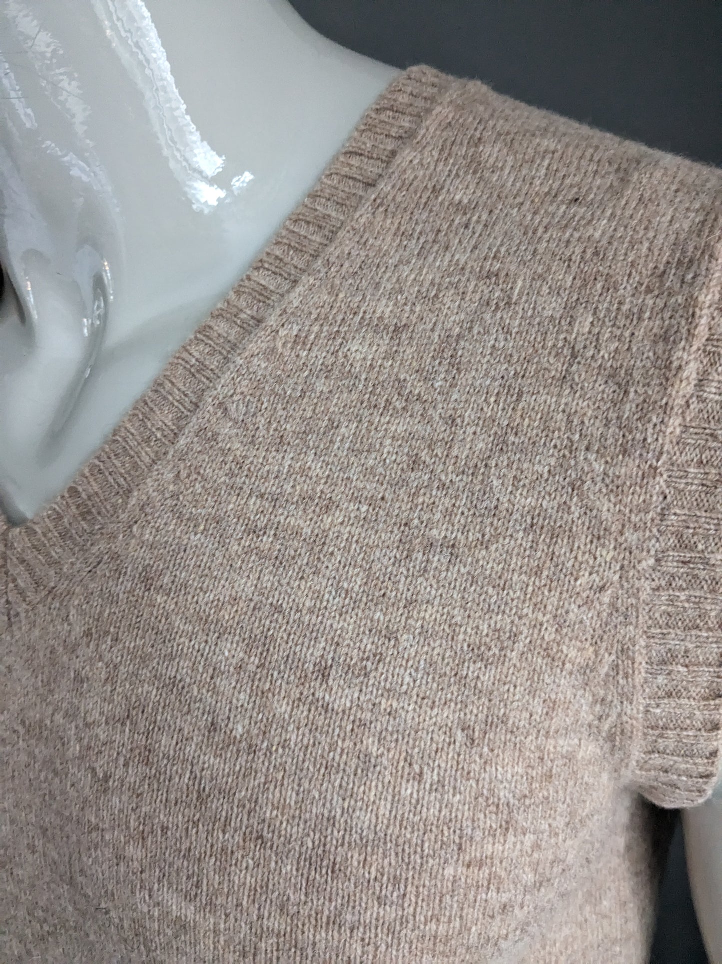 Woll-Spencer. Braun Beige gemischt. Größe M.