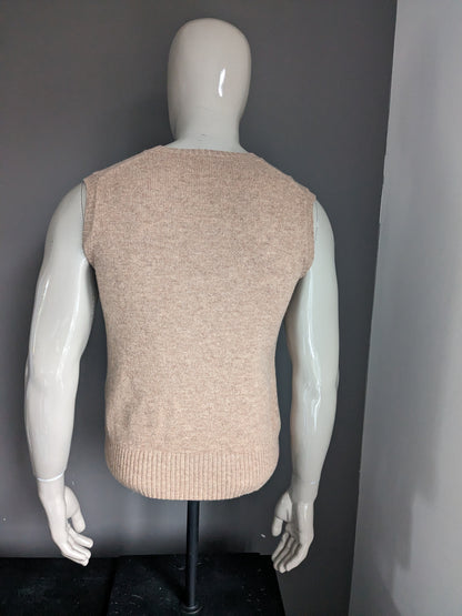 Woll-Spencer. Braun Beige gemischt. Größe M.