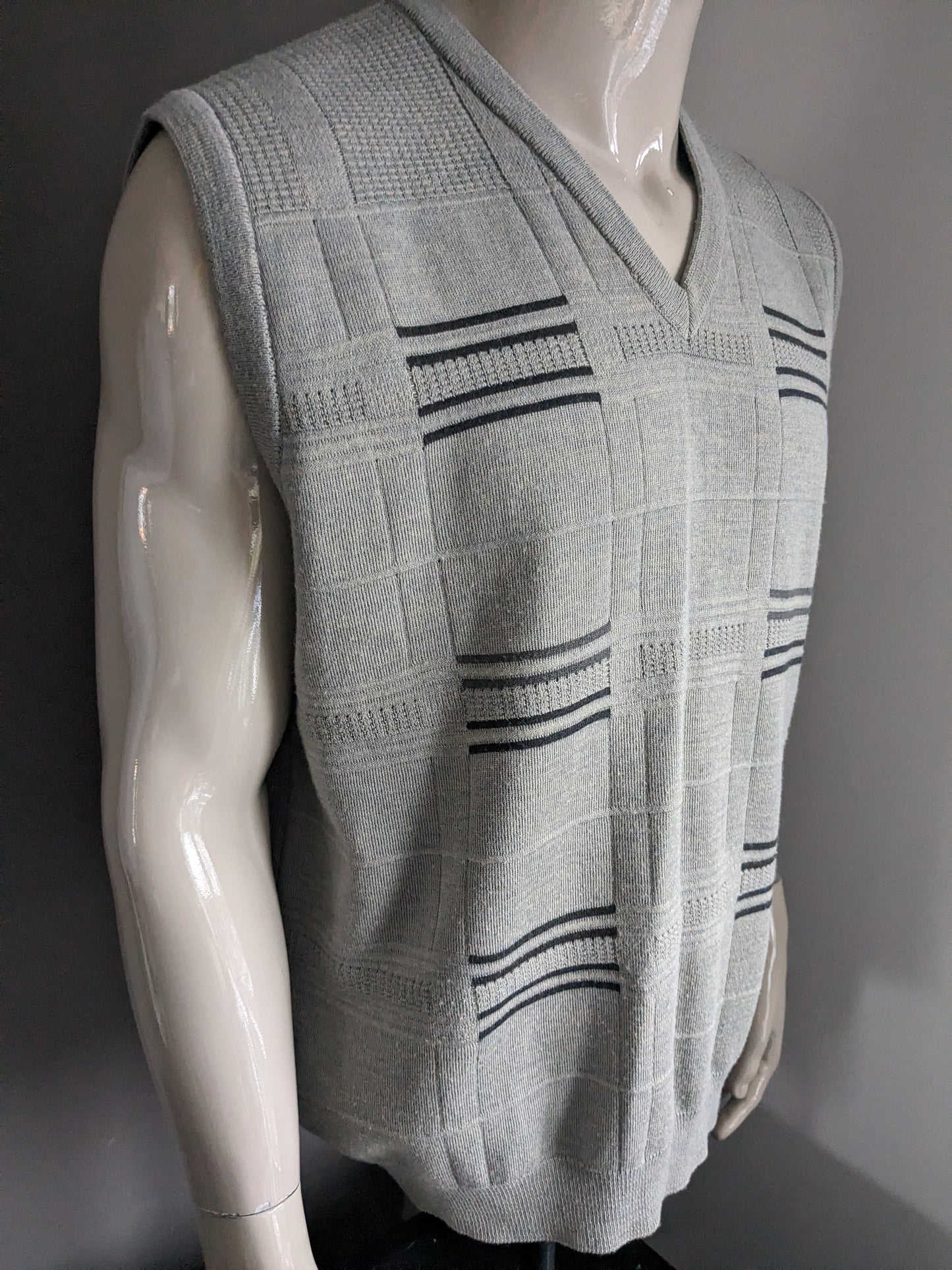 Vintage Garant Spencer. Graues Motiv. Größe 2XL / XXL.