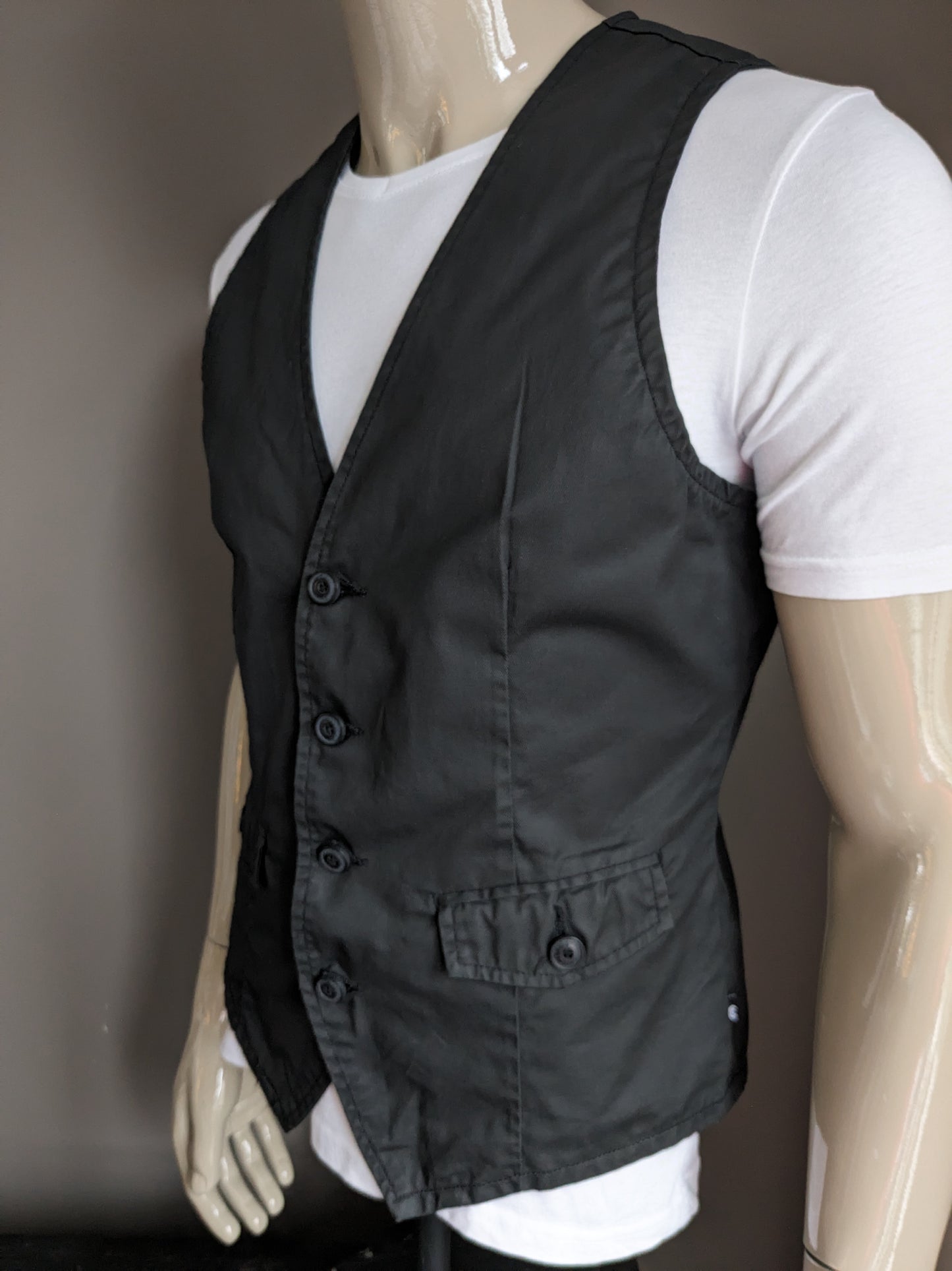 CoolCat waistcoat. Learn look. Black colored. Size M. #335