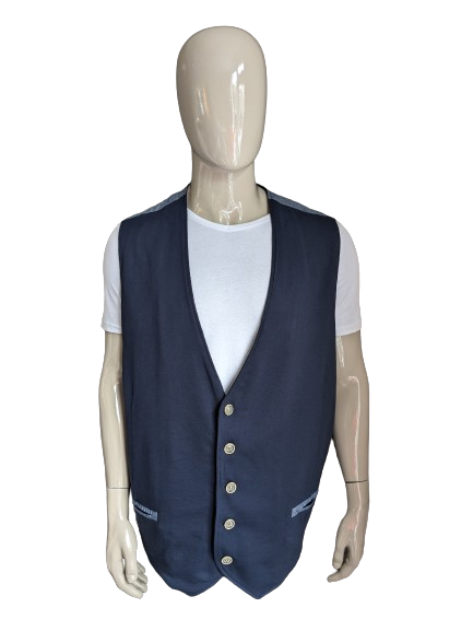 Babista casual waistcoat. Dark blue colored. stretch. Size 4XL / XXXXL.