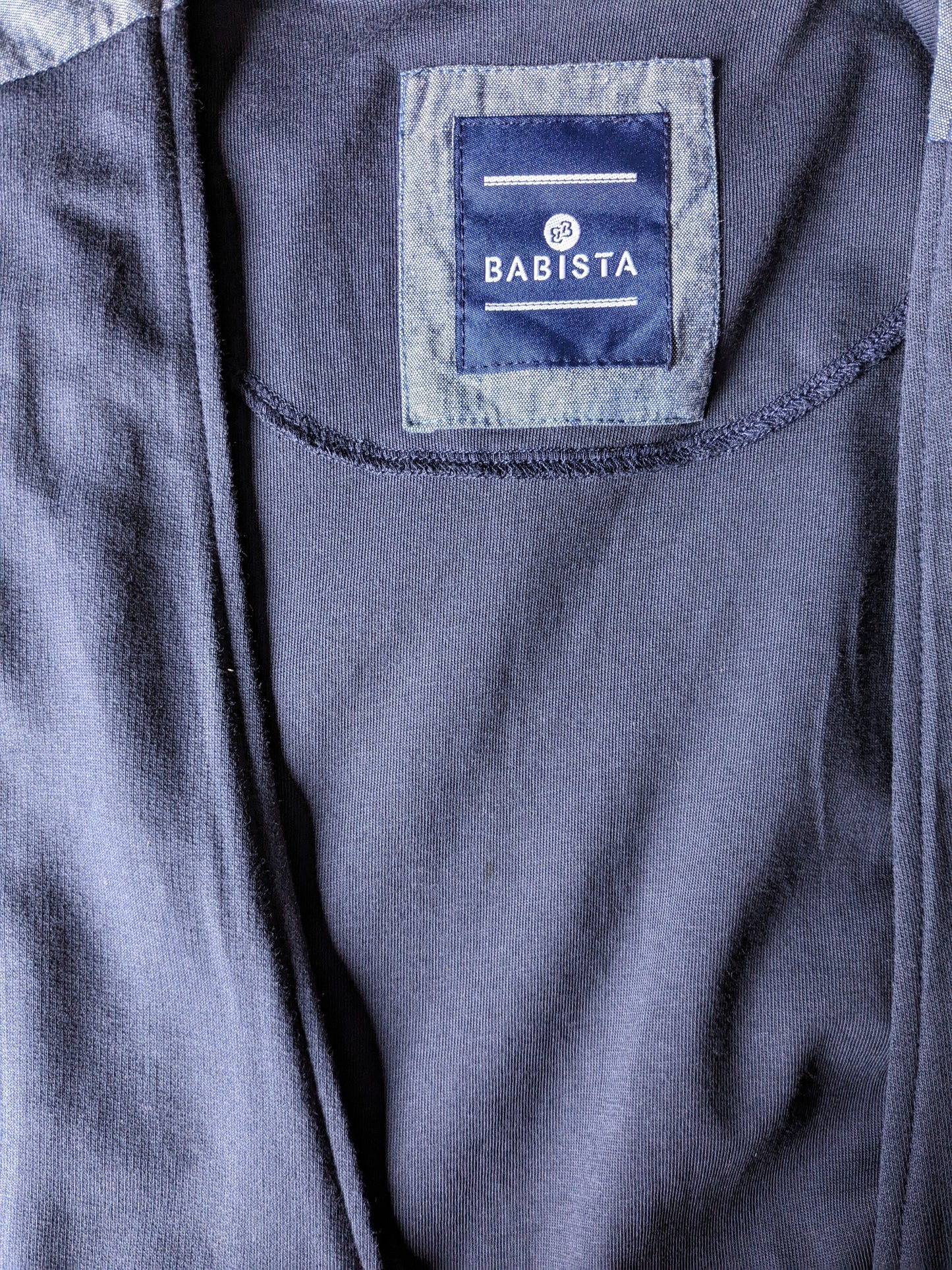 Babista casual waistcoat. Dark blue colored. stretch. Size 4XL / XXXXL.