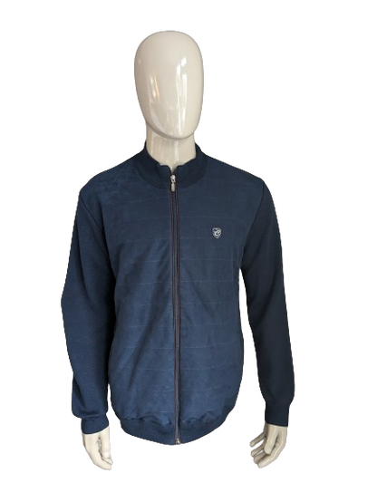 Campbell vest. Donker Blauw gekleurd. Maat XL.