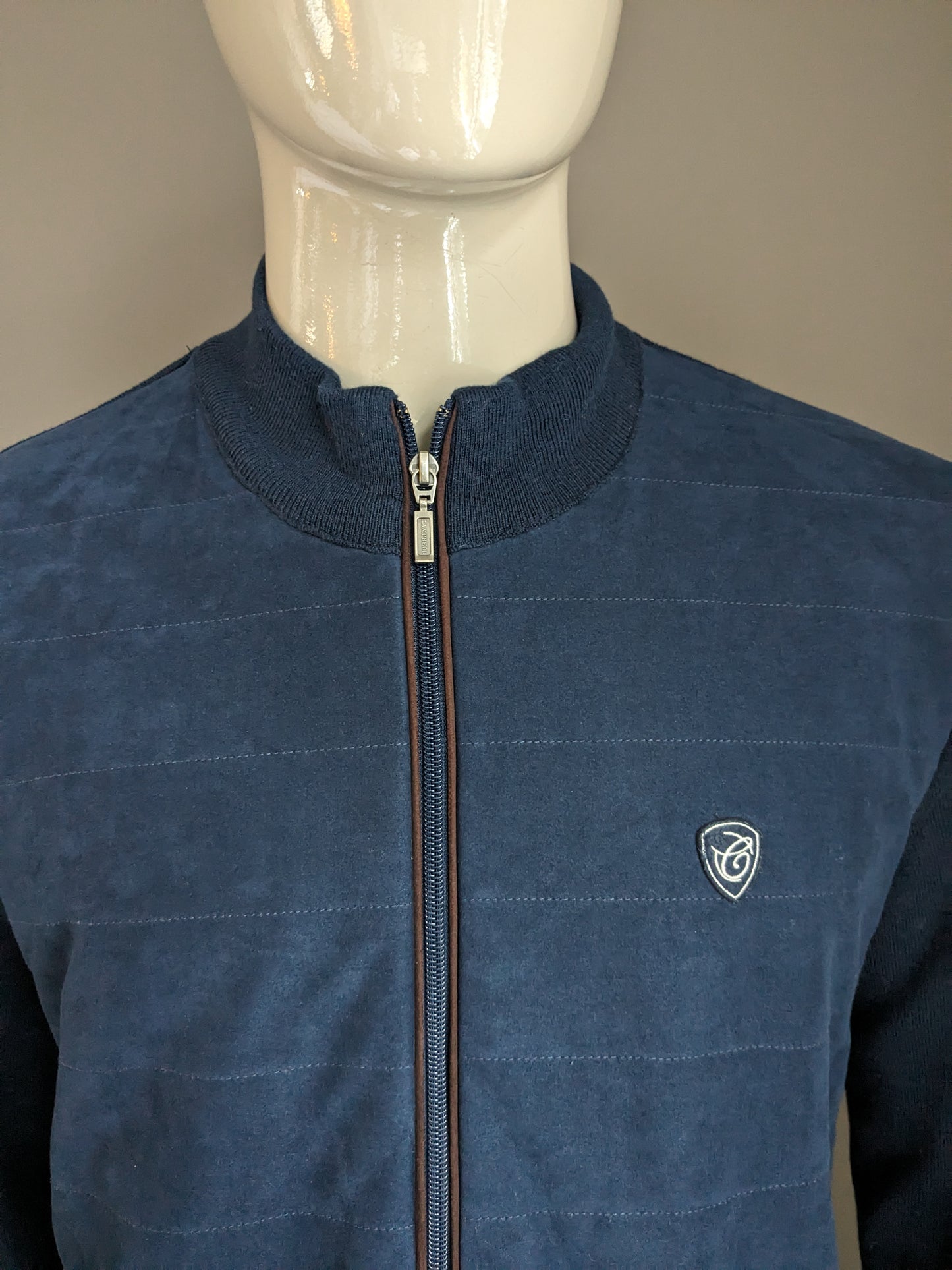 Campbell vest. Donker Blauw gekleurd. Maat XL.