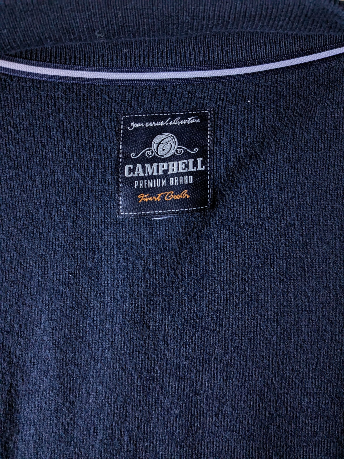 Campbell vest. Donker Blauw gekleurd. Maat XL.