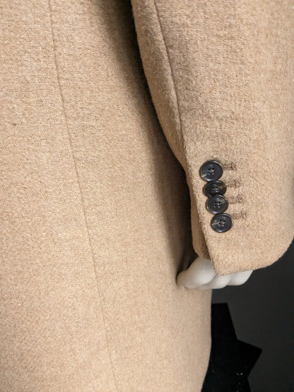 Zweireihige Jacke/Mantel aus Wolle von Scotch & Soda. Hellbraun / Kamelfarben. Größe XL.