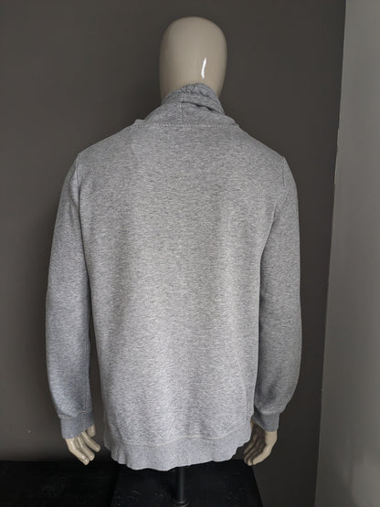 EDC-Pullover mit sportlichem Rollkragen. Grau gemischt. Größe L.