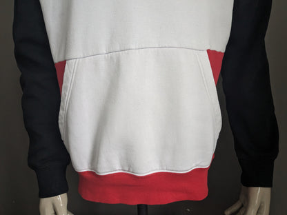 Sweat à capuche Nike Air Jordan. Couleur noir blanc rouge. Taille L.