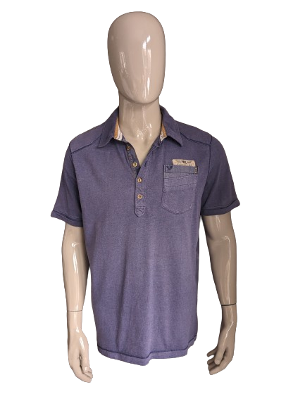 PME Legend polo. Donker Blauw gemêleerd. Maat 2XL / XXL.