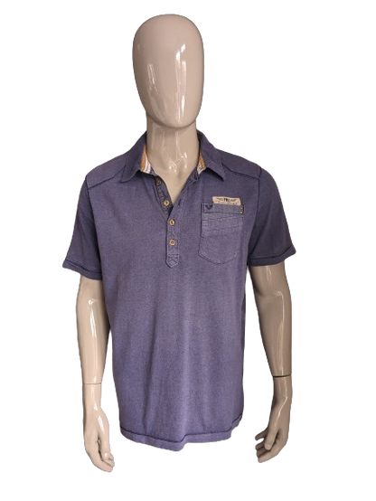 PME Legend polo. Donker Blauw gemêleerd. Maat 2XL / XXL.