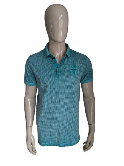 Polo PME Légende. Impression verte. Taille L.