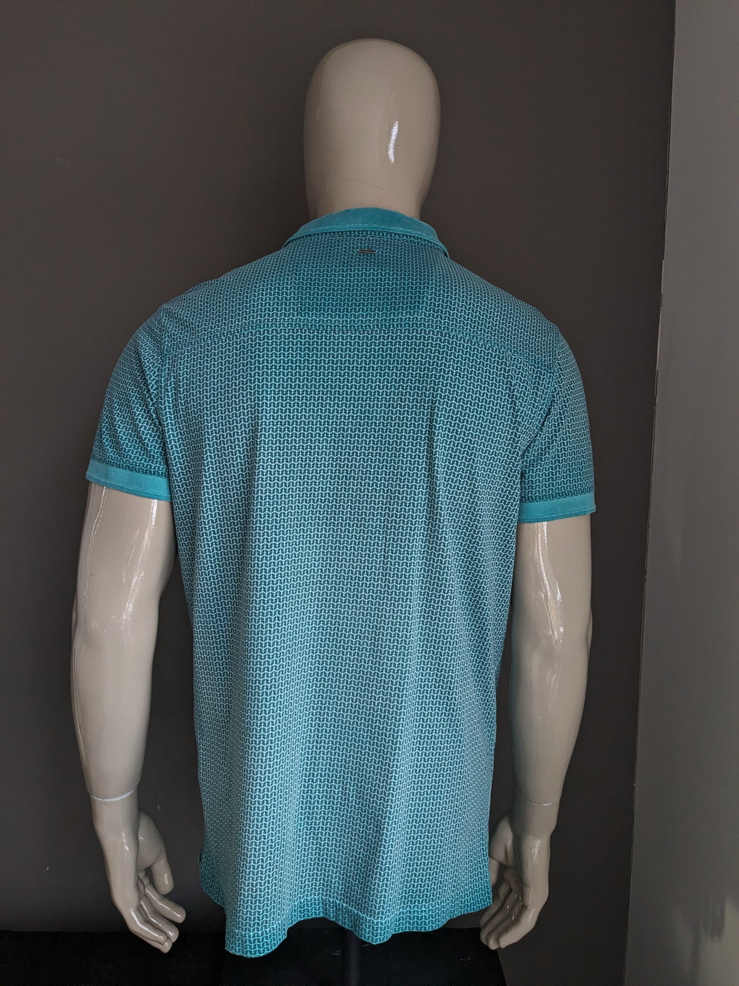 Polo PME Légende. Impression verte. Taille L.