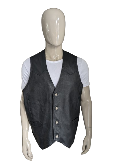 Double-sided John F. Gee pig leather waistcoat with 2 inside pockets. Size XXXL / 3XL