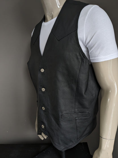 Double-sided John F. Gee pig leather waistcoat with 2 inside pockets. Size XXXL / 3XL
