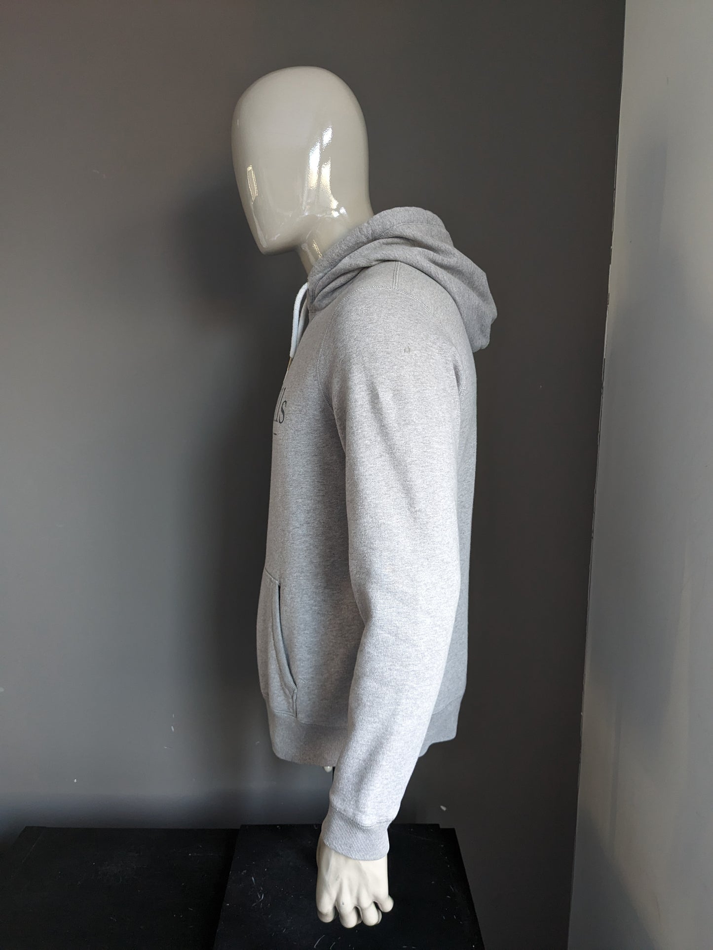 Hellgrauer, gemischter Kapuzenpullover von Jack Wills. Größe S.