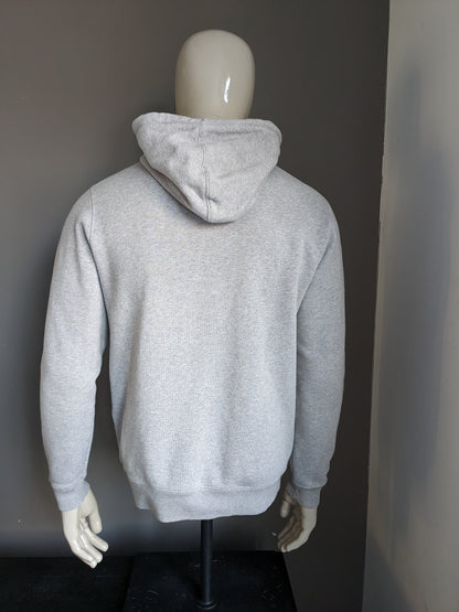 Hellgrauer, gemischter Kapuzenpullover von Jack Wills. Größe S.